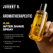 Johnny B A.M. After Shave Spray – aromatherapeutic benefits and skin refreshment