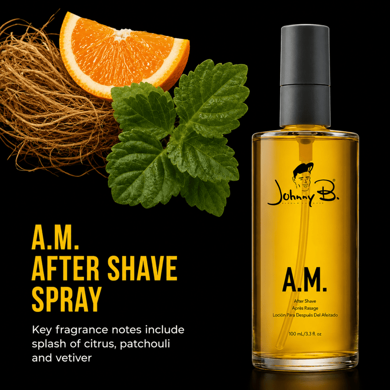 Johnny B A.M. After Shave Spray – key ingredients and fragrance notes