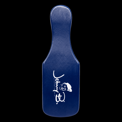 Johnny B Barber Brush Blue – back view with ergonomic handle design