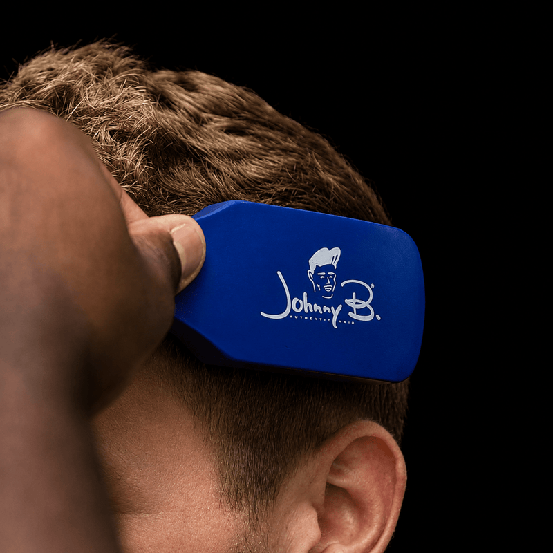 Johnny B Barber Brush Blue – ideal for neck and hairline cleaning