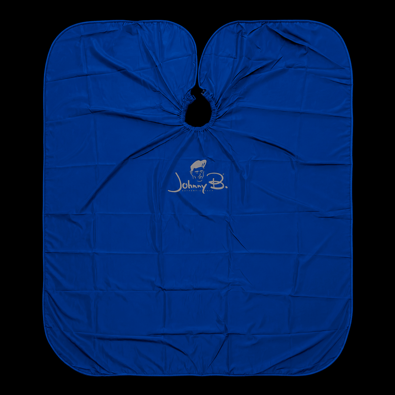 Johnny B Cutting Cape – adjustable neck closure detail