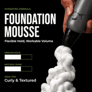 lightweight hair mousse for curly and textured hair Johnny B Foundation styling mousse