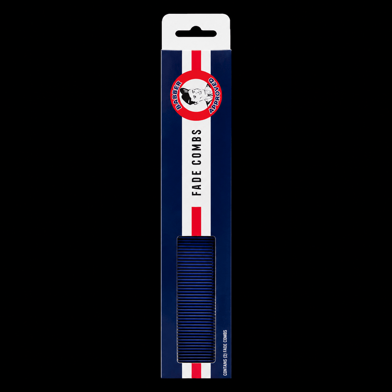 Johnny B Get Faded Comb Set retail packaging front view professional barber combs