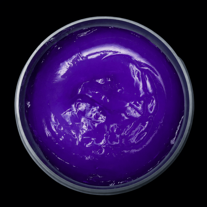 Johnny B King Mode Styling Gel – top view of purple gel texture