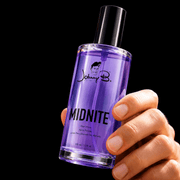 Johnny B Midnite After Shave Spray Fragrance Notes Display Available at Primos Barber Supply