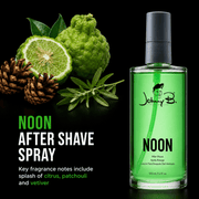 Johnny B Noon After Shave Spray Aromatherapeutic Benefits and Skin Refreshment Available at Primos Barber Supply