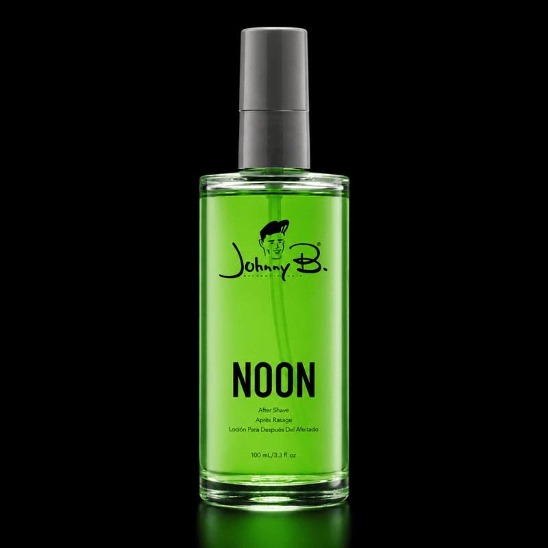 Johnny B Noon After Shave Spray Key Ingredients and Fragrance Notes Available at Primos Barber Supply