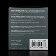 Johnny B Original Pomade – back label with ingredients