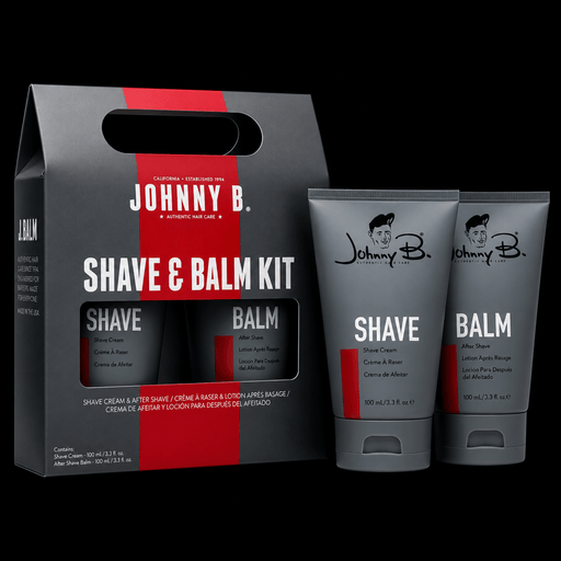 Johnny B Shave and Balm Kit – complete set with shave cream and aftershave balm