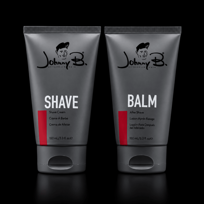 Johnny B Shave and Balm Kit – shave cream and aftershave balm tubes