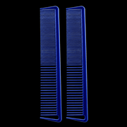 Johnny B Texturizing Comb Blue – front and back view
