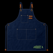 Johnny B Work Apron – blue front view
