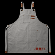 Johnny B Work Apron – cream front view