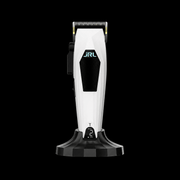 JRL 3000C Compact Cordless Clipper Ghost White – with charging dock and fade blade