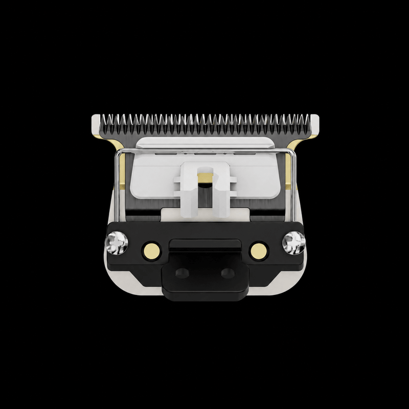 JRL EZ-Gap T-Blade Gold – with comb attachment on black background