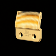 JRL Gold Fade Clipper Blade angled view showing teeth and cutting design