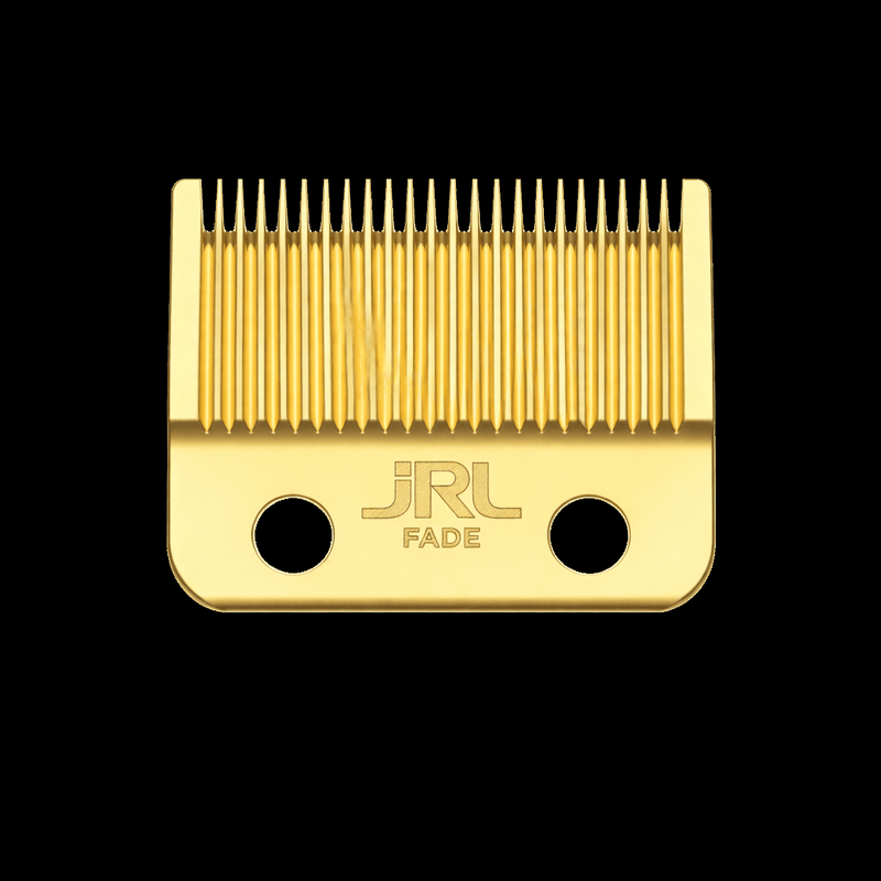 JRL Gold Fade Clipper Blade front view for precision fading and tapering