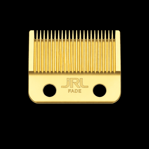 JRL Gold Fade Clipper Blade front view for precision fading and tapering