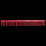 JRL J305 Fine-Tooth Cutting Comb Red – close-up