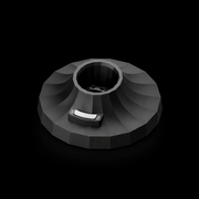 JRL Onyx Black Cordless Clipper – charging stand base on black background
