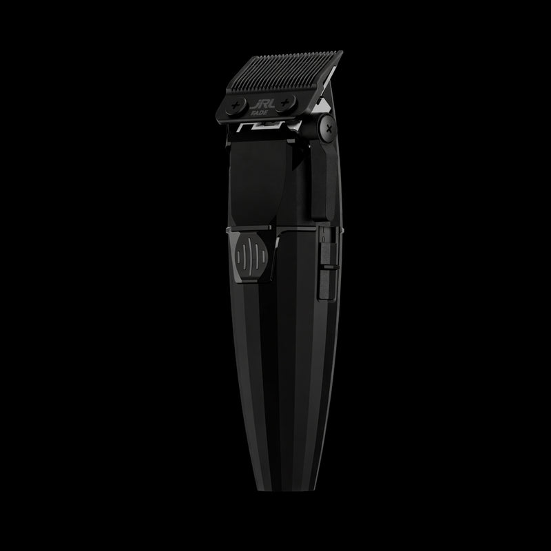 JRL Onyx Black Cordless Clipper – front view, barber tool for fades, tapers and detailed haircuts