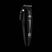 JRL Onyx Black Cordless Clipper – side view, ergonomic design for professional barbers