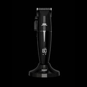 JRL Professional Onyx Black Cordless Clipper – with charging stand, powerful for fades, tapers and bulk cutting