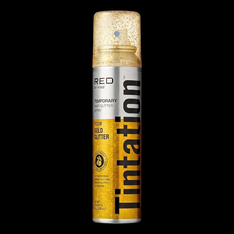 KISS Tintation Glitter Hair Spray – Gold