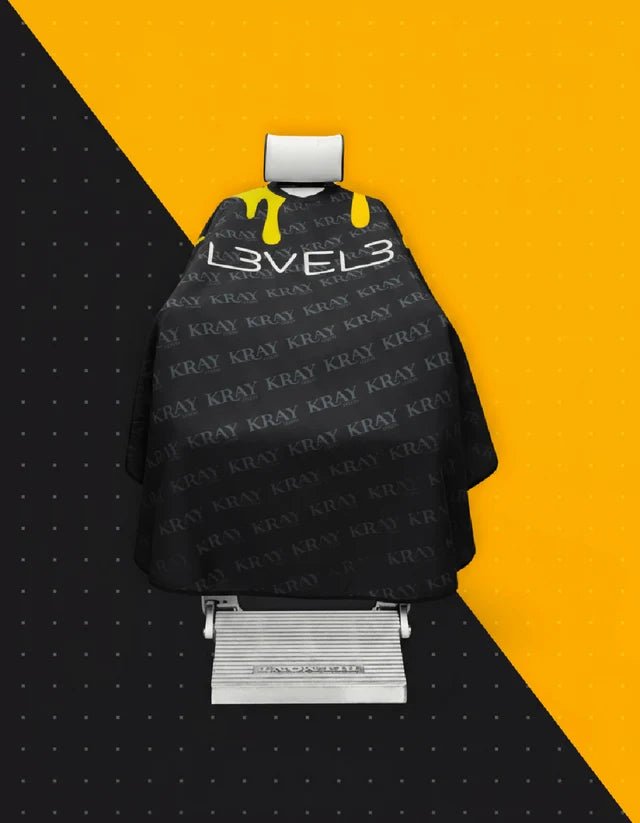 L3VEL3 Professional Rubber Neck Cutting Cape