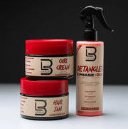 L3VEL3 2 Phase Detangler Spray – in use