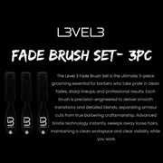 L3VEL3 3-Piece Fade Brush Set with product description