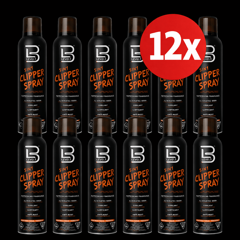 L3VEL3 5-in-1 Clipper Spray Case of 12 professional clipper spray