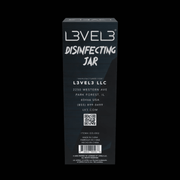 L3VEL3 Acrylic Disinfecting Jar lid and jar detail