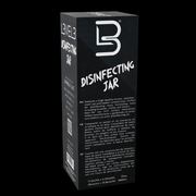 L3VEL3 Acrylic Disinfecting Jar with disinfectant solution detail