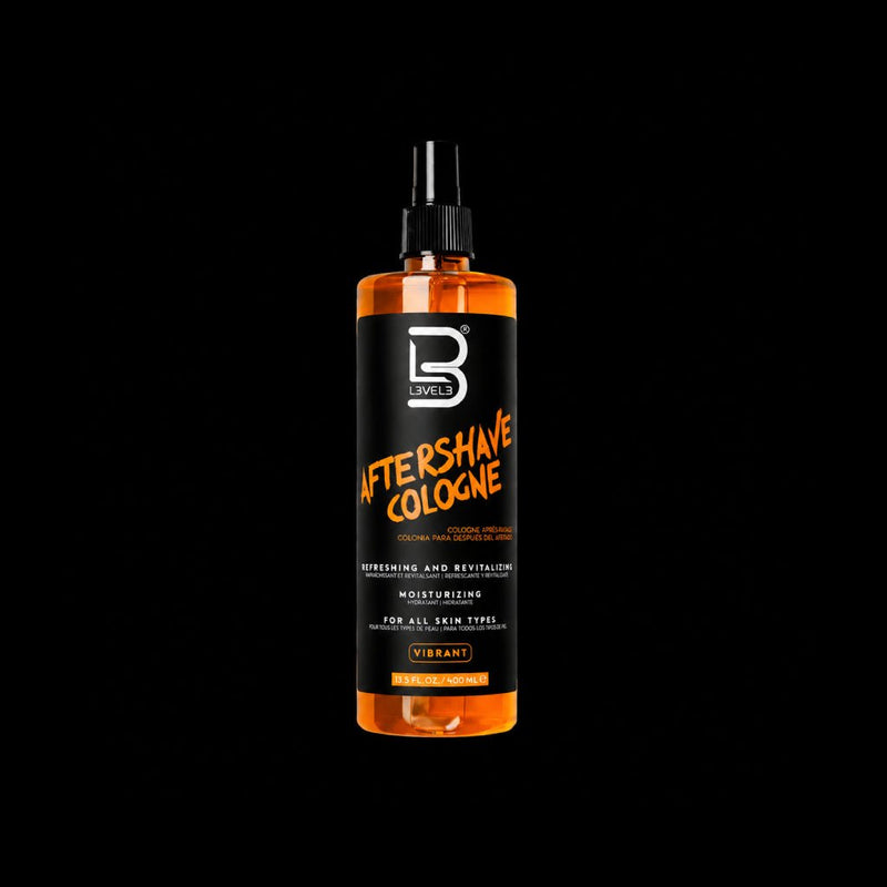 L3VEL3 Aftershave Cologne Vibrant Orange 400ml barber aftershave spray moisturizing refreshing post shave cologne