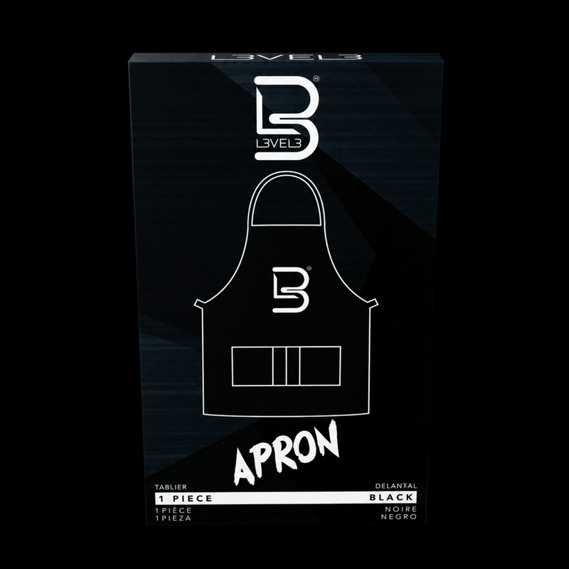 L3VEL3 Barber Apron Black Professional Barber Apron