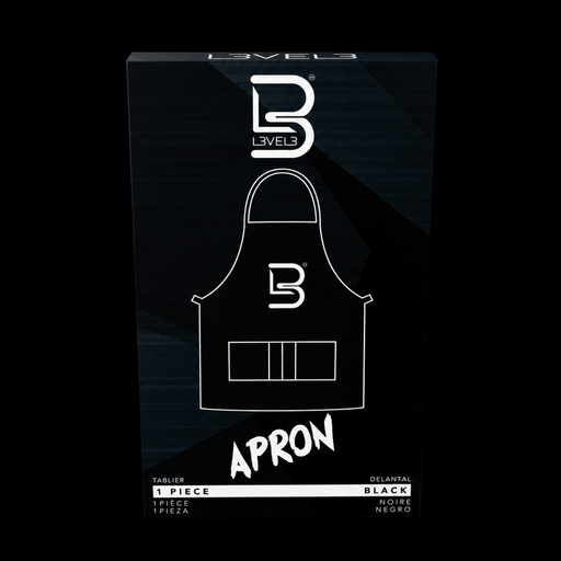 L3VEL3 Barber Apron Black Professional Barber Apron