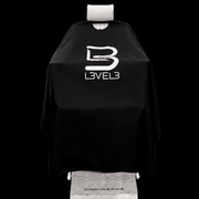 L3VEL3 Barber Cape with Rubber Neck Back View