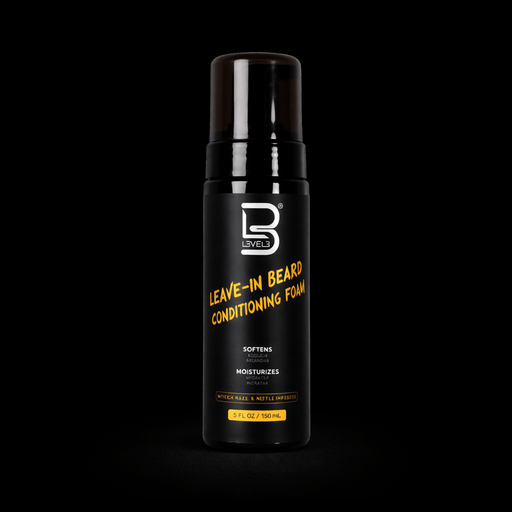 L3VEL3 Leave-In Beard Conditioning Foam can