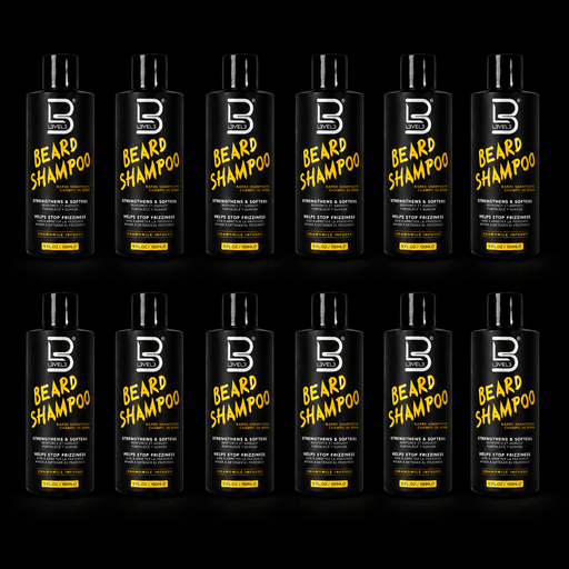 L3VEL3 Beard Shampoo, wholesale case of 12
