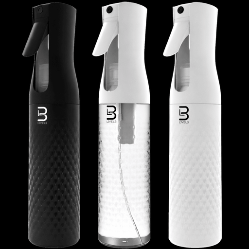 L3VEL3 beveled spray bottle collection fine mist professional barber styling bottles 300ml