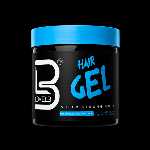L3VEL3 Blue Hair Gel super strong hold professional styling gel