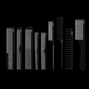 L3VEL3 Comb Set 9 Piece Professional Barber Comb Collection