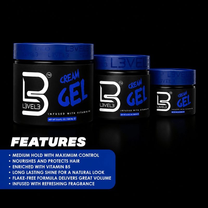 L3VEL3 Cream Gel – vitamin B5 features
