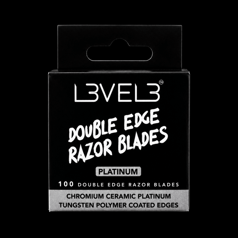 L3VEL3 Double Edge Razor Blades Platinum 100-Pack