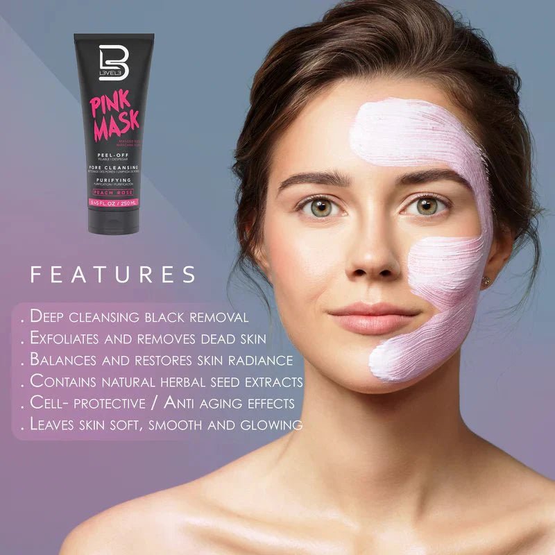 L3VEL3 Facial Mask Pink detail view