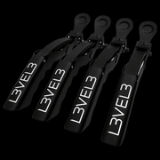 L3VEL3 Hair Croc Clips 4 Pack Professional Sectioning Clips