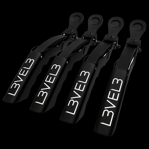 L3VEL3 Hair Croc Clips 4 Pack Professional Sectioning Clips