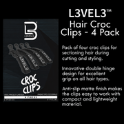 L3VEL3 Hair Croc Clips 4 Pack Product Features and Benefits