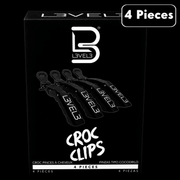 L3VEL3 Hair Croc Clips 4 Pack Retail Packaging